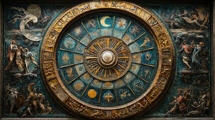 Obraz premium Mythical ancient concept background design