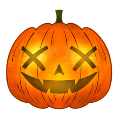 halloween pumpkin illustration 