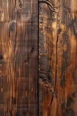 Brown painted natural wood with grains for background and texture 