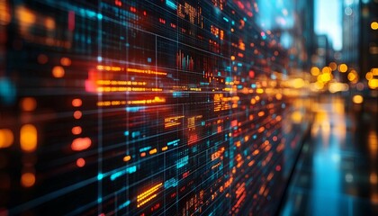 Fototapeta premium AI-Driven Survey Analytics: Turning Data into Insights, sophisticated AI system analyzing survey data. Show visual elements like interactive dashboards,