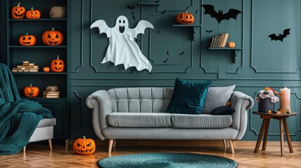 The Cozy Halloween Living Room