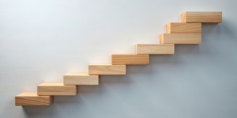 Wooden Staircase Steps, Abstract, Background, Growth