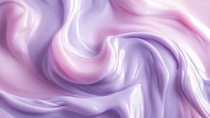 Obraz premium A purple and pink swirl of makeup