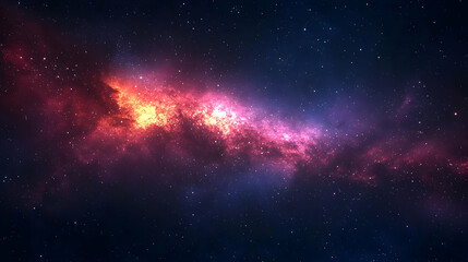Cosmic Dance Abstract Background - Galaxy with Stars, Nebula, and Dust