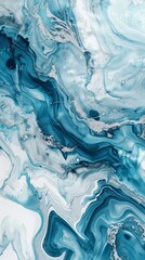 Marble ink colorful Blue marble pattern texture abstract background can be used for background or wallpaper 