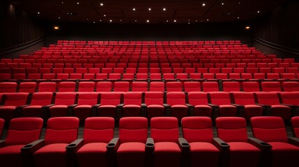 Artistic expression A theater with accessible entrances for wheelchairs, soft lighting and luxurious seating