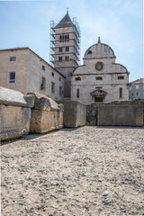 Roman Catholic Church of Saint Donatus from the Byzantine period in the historic center of an old...