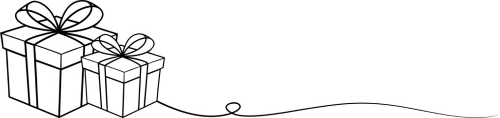 lineart gift box