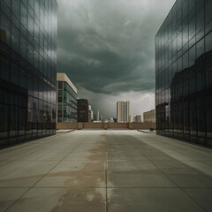 Fototapeta premium Navigating the Storm Visualizing Economic Uncertainty in a World Without Certainty - A Commercial Shoot Depicting Market Volatility and Financial Instability