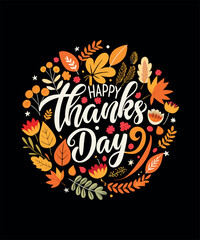 Thanksgiving T-shirt Design