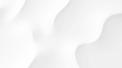 Abstract White Flowing Shapes with Smooth Gradient Texture