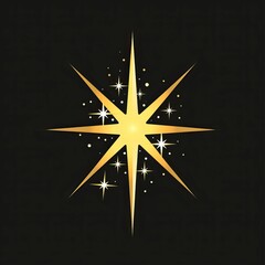 Shine sparkle icon. Vector blink star for logo, sparkle clipart
