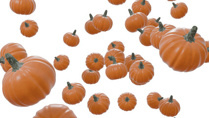 pumpkin splash on transparent background