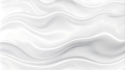 Fototapeta premium White flowing abstract wavy surface background