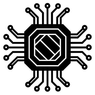 black circuit board processor design