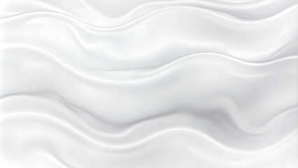 Obraz premium White flowing abstract wavy surface background