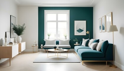Photo interior modern design room 3d illustration