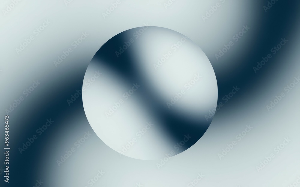 Aufkleber abstract circle design. abstract background with a blue gradient and a circle representing a sense o