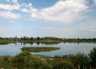 Obraz premium A lake in the Nizhny Novgorod region, Russia.