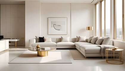 Photo interior modern design room 3d illustration