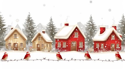 Stunning modern christmas clipart  beautiful illustrations created with generative ai techniques