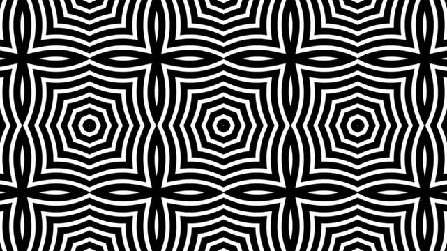 seamless geometric black and white striped pattern