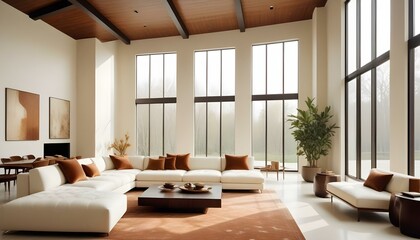 Photo interior modern design room 3d illustration