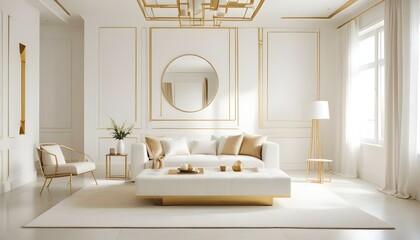 Photo interior modern design room 3d illustration