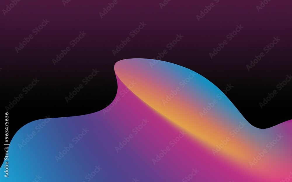 Aufkleber abstract gradient wave. colorful gradient wave abstract background, perfect for digital design proje