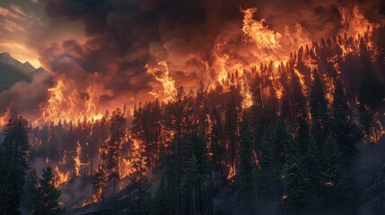 The Wildfire Consuming Forests