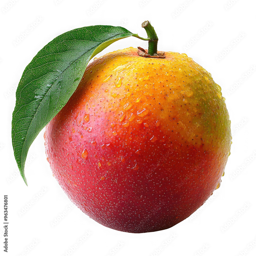Wall mural mango isolated on a transparent background png file no background_1 png file