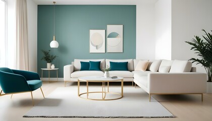 Photo interior modern design room 3d illustration