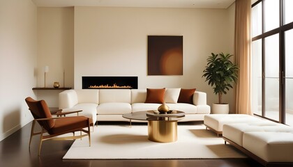 Fototapeta premium Photo interior modern design room 3d illustration