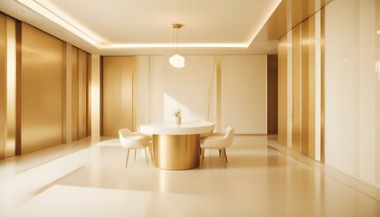 Photo interior modern design room 3d illustration