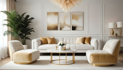 Photo interior modern design room 3d illustration