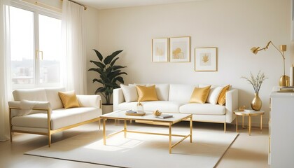 Fototapeta premium Photo interior modern design room 3d illustration