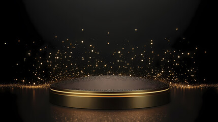 Luxurious gold stage display