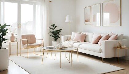 Photo interior modern design room 3d illustration