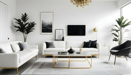 Photo interior modern design room 3d illustration