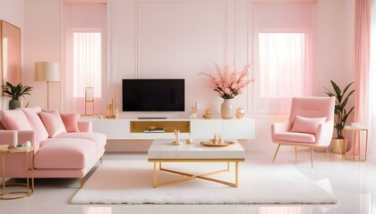 Photo interior modern design room 3d illustration