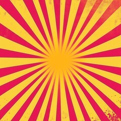retro sunburst orange retro pink lines background