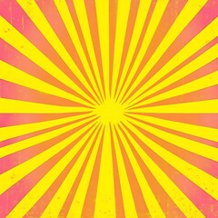 retro sunburst yellow retro pink lines background, Horizontal retro groovy background