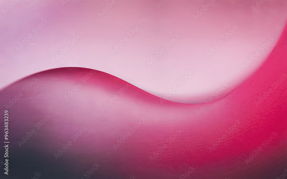 Poster pink abstract curve. smooth, flowing curves in a soft pink and purple gradient. perfect for backgrou