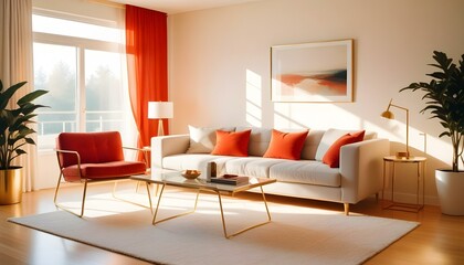 Photo interior modern design room 3d illustration