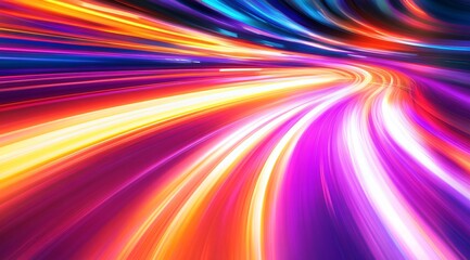 Obraz premium Abstract Colorful Swirling Light Lines Background