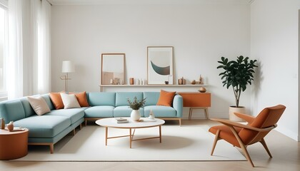 Photo interior modern design room 3d illustration