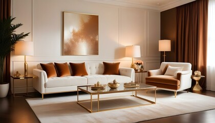 Fototapeta premium Photo interior modern design room 3d illustration