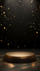 Luxurious gold stage display