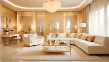 Photo interior modern design room 3d illustration