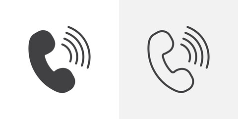 Phone flat simple vector symbols illustration.